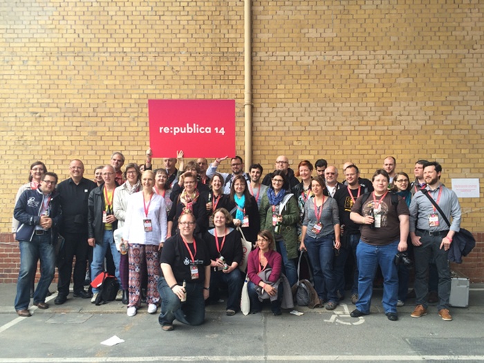 Die Iron Blogger auf der re:publica 2014 (Foto: CC-BY-SA Thomas Renger)